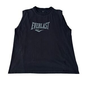 Everlast Men's Sleeveless Shirt Boxing Workout Cotton *Flawed* Size XL 23 x 28.5